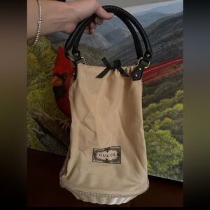 Custom made Gucci Elegant Black and Cream Women's Handbag